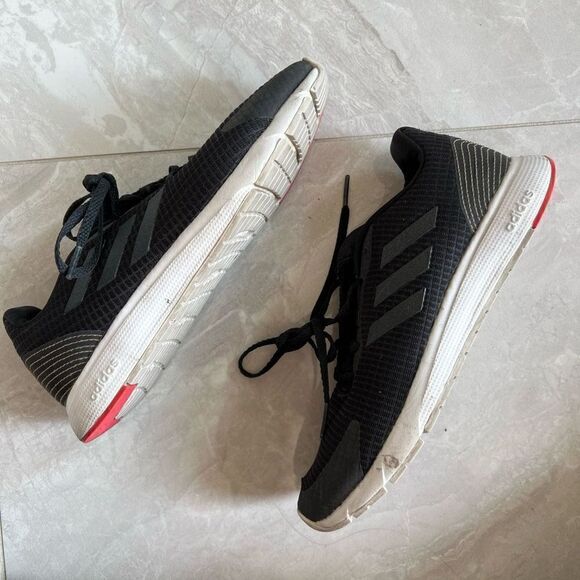 Adidas Women’s Black Running Athletic Shoes Size 7 1/2 - Picture 1 of 4